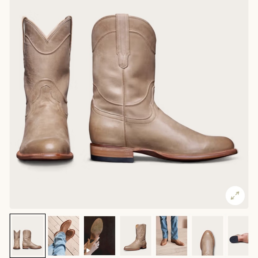 TECOVAS Roper Boot The Earl COLOR: SAND MATERIAL: GOAT